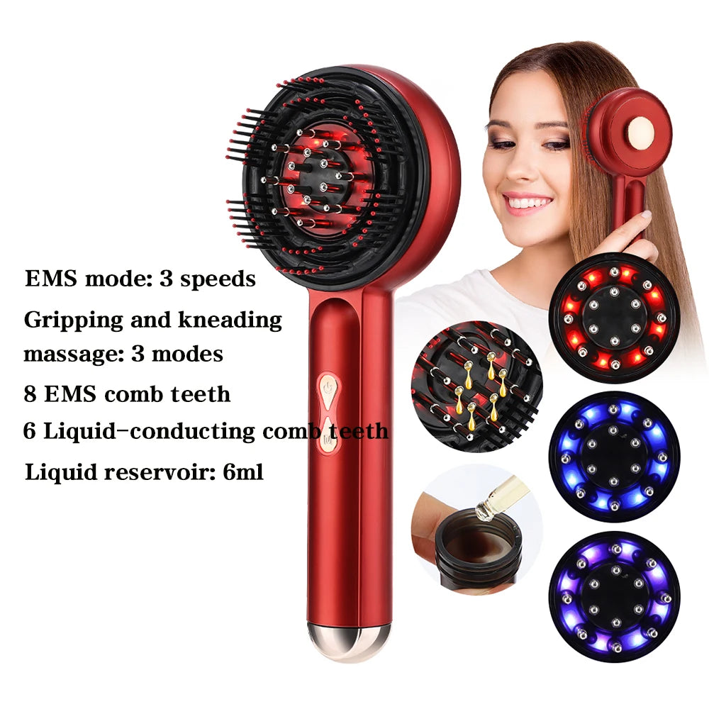 Serum-Dispensing Scalp Massage Comb
