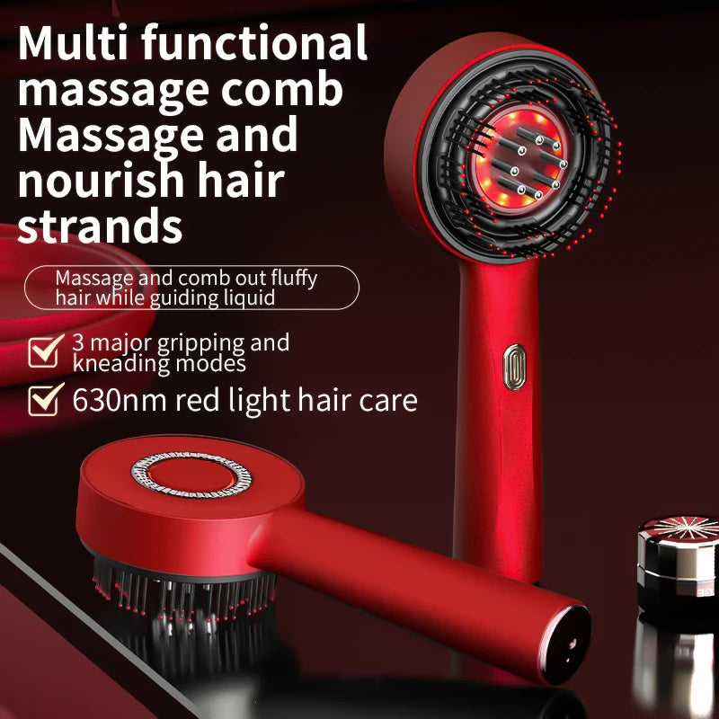Serum-Dispensing Scalp Massage Comb