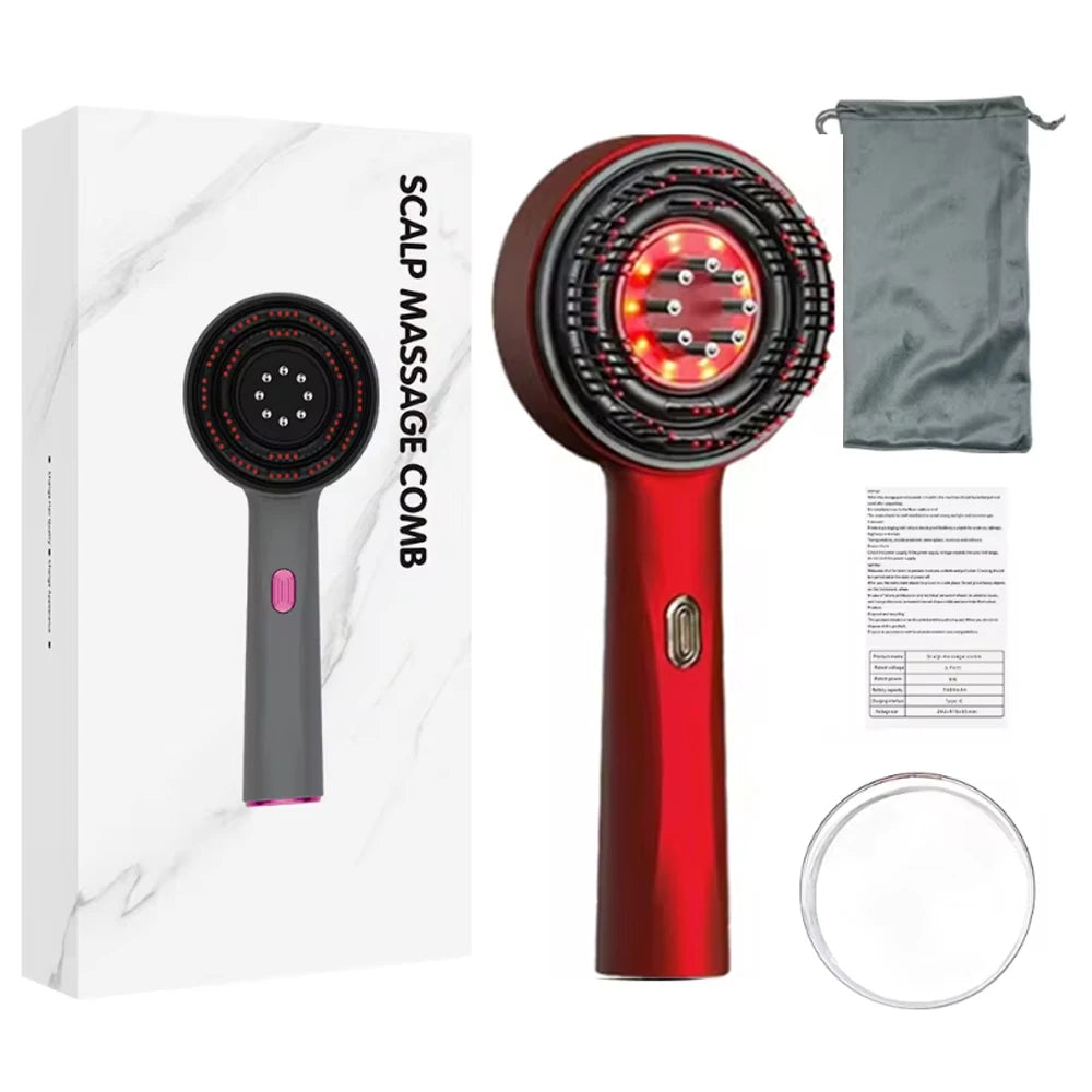 Serum-Dispensing Scalp Massage Comb