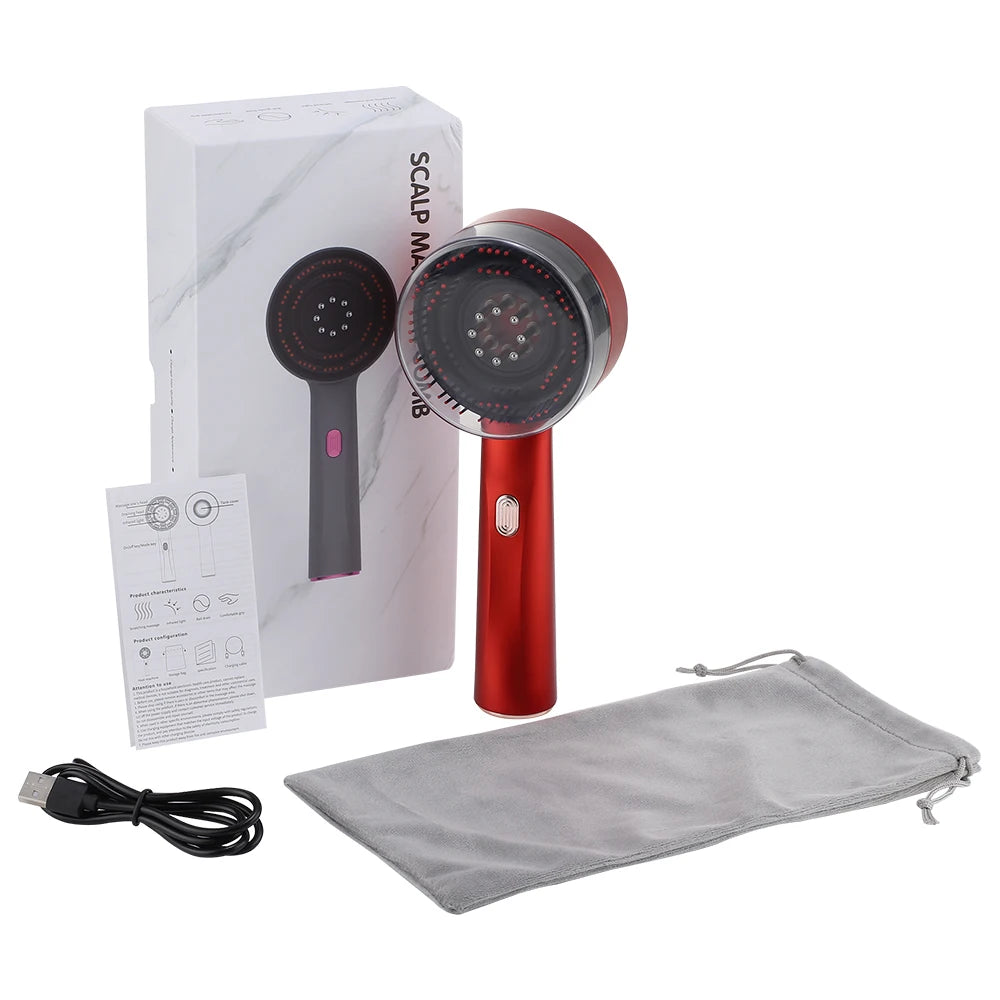 Serum-Dispensing Scalp Massage Comb