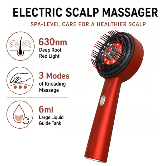 Serum-Dispensing Scalp Massage Comb