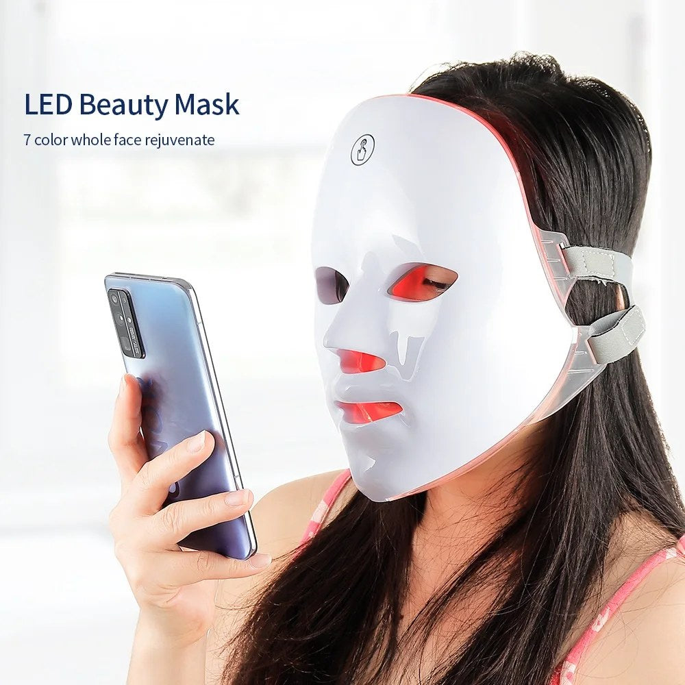 7-Color LED Facial Therapy Mask